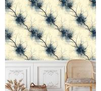 papier peint adhesif 44 X500Lcm Géométrie Des Branches papier peint fleuri Revêtement autocollant au style naturel, idéal pour chambre adulte ou espace détente Z263798