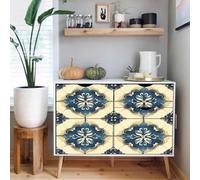 papier peint adhesif 44 X500Lcm Texture Géométrique Rétro papier peint fleuri Revêtement autocollant au style naturel, idéal pour chambre adulte ou espace détente Z260729