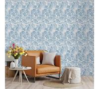 Papier Peint Adhesif Abstract Bleu Papier Peint Auto-Adhésif Cuisine Stickers Porte Plastique Imperméable- Film Autocollants Décoratifs Pvc Vinyle- Stickers Porte Placard