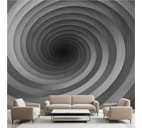 Papier Peint Adhésif Abstrait Tunnels Spirale, Illusion D'Optique Murale 150 x 105 cm, 3D Lignes Trippy Stickers Muraux pour Salon Chambre Salle de Bain Autocollant Décoration Murale