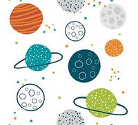 Papier Peint Adhésif Colorful Planets