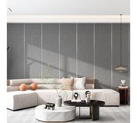 Papier Peint Adhésif Lin, Rouleau de Isolation Thermique Autocollant à L'humidité et Imperméable, Coussin Mural 5mm Réduction du Bruit Isolation, Papier Peint Imperméable(Gris,1Roll)