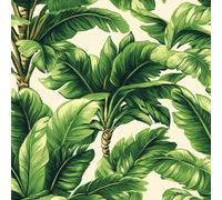 Papier Peint Adhesif Mural 40CM×15M Adhésif Épaissir Pour Meuble Chambre Armoire Papier Peint Feuillage Feuilles De Bananier Vertes Dans La Jungle Tropicale Rouleau Decoratif Cuisine Lavable