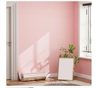 Papier Peint Adhesif Mural Décoratif de 3mm - Papier Peint Isolant Thermique Texturé Moderne pour Protection des Murs Anciens, Résistant à L'humidité, Réduction du Bruit(Rose,50x5000cm)