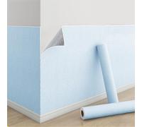 Papier Peint Adhesif Mural - Papier Peint Isolant Thermique de 3mm pour Décoration Murs Intérieurs, Résistant à L'humidité et Imperméable, Réduction du Bruit(Bleu,50 x 8000 cm)