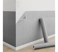 Papier Peint Adhesif Mural - Papier Peint Isolant Thermique de 3mm pour Décoration Murs Intérieurs, Résistant à L'humidité et Imperméable, Réduction du Bruit(Gris,50 x 500 cm)