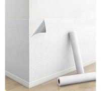 Papier Peint Adhesif Mural - Papier Peint Isolant Thermique de 3mm pour Décoration Murs Intérieurs, Résistant à L'humidité et Imperméable, Réduction du Bruit(Blanc,50 x 2000 cm)