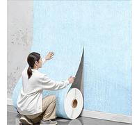 Papier Peint Adhesif Mural - Rouleau Isolant Thermique Autocollant pour Décoration Murale Intérieur, Revetement Mural Adhesif Isolant Epais pour Chambre Salon et Plafond(Blue 9mm,50 x 280 cm)