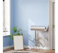 Papier Peint Adhésif Mural Rouleau Isolant Thermique Autocollant Rouleau de Papier Peint Isolation Thermique Anti Humidité Imperméable Revetement Coussin Mural pour Chambre Salon(Bleu,0.5x80 m)