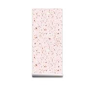 Papier Peint Adhesif Terrazzo Rose Papier Peint Auto-Adhésif Stickers Porte Plastique Imperméable-Film Autocollants Décoratifs Pvc Vinyle-Stickers Cuisine,Stickers Porte Placard 40X250CM