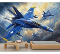 Papier peint Airplan On The Speed papier peint décoratif avion papier peint cool enfants papier peint mural pour chambre à coucher salon affiche murale 400 x 280 cm