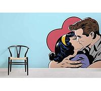 Papier peint Amoureux de Pop Art sur mesure Papier Peint 3D Salle de séjour Chambre à coucher Salle de séjour Mural murale enfant-400cm×280cm