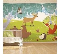 Papier peint Animaux hilares-Taille L 300 x H 210 cm Imprimé G