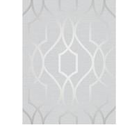 Papier peint - Apex - Géométrique - Pierre et argent - 10 m x 52 cm