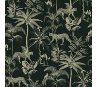 Papier Peint Arbres Et Feuilles Exotiques Palmier Tropical Jungle Forêt Multi