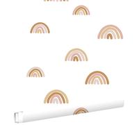 papier peint arcs en ciel rose terracotta - 0 53 x 10 05 m - 139253