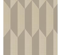Livingwalls papier peint intissé à motifs géométriques argent, métallisé, marron et gris - papier peint graphique moderne 10,05 m x 0,53 m de COSMOPOLITAN - 790865
