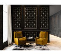 Papier Peint Art Déco Avec Des Couleurs Métalliques - Anthracite, Crème, Beige