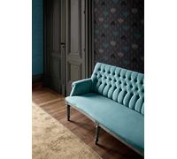 Papier Peint Art Déco Avec Effet Métallique - Or, Noir, Bleu