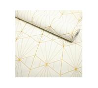 Papier peint art déco - Ecru - 10,03 x 0,53 m