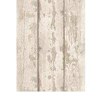 Papier peint - ARTHOUSE - 694700 - Imitation bois - Crème / Blanc - 10.05m x 53cm