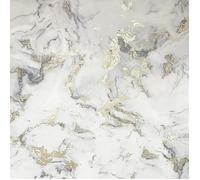 Papier Peint - ARTHOUSE - Bahia Marbre Mono / Or Métallisé - 10 m x 53 cm - Épongeable - Intérieur