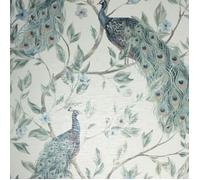 Arthouse Keeka Peacock Papier peint Bleu/Neutre 923708