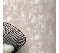 Papier Peint Arthouse Texture En Béton Pierre Métallique Rose Pâle 902107