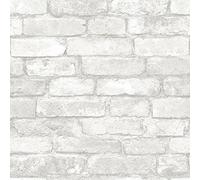 Papier Peint Auto-adhésif Imitation Briques Vintage Papier Peint Autocollant Mural Amovible Vinyle Film Imperméable Meuble Feuilles Decoratif Salon Salle de Bain Chambre Armoire (1000cm, A5)