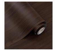 Papier Peint Auto-adhésif PVC Effet Bois Mat Vinyle Film pour Meubles | Removable Matte Contact Paper Waterproof Wrap Film Covering Roll for Kitchen Cabinet Desk(Black walnut,122cmx10m)