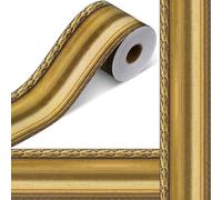 Papier peint autocollant 3D imperméable en PVC de style rétro européen, amovible et adapté pour la décoration des murs lisses et poussiéreux du salon et de la salle de bain (C)