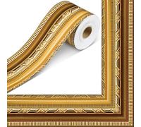 Papier peint autocollant 3D imperméable en PVC de style rétro européen, amovible et adapté pour la décoration des murs lisses et poussiéreux du salon et de la salle de bain (D)