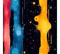 Papier Peint Autocollant 3D Motifs Encre Abstraction Mouvement Toile de Canvas Résistant aux Rayures pour Plafonds/Murs de Maison/Appartement/Boutique Papier Peint Adhésif Mural 40 cm x 1000 cm