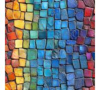 Papier Peint Autocollant 3D Motifs Pierres Art CréAtivité Toile de Canvas Résistant aux Rayures pour Plafonds/Murs de Maison/Appartement/Boutique Papier Peint Adhésif Mural 40 cm x 300 cm
