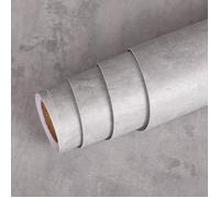 Papier Peint Autocollant Beton Gris Clair, Sticker Adhésif Vinyle pour Cuisine et Armoire.