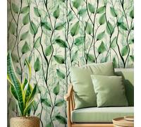 Papier Peint autocollant décoratif en PVC motif vigne verte imperméable pour chambre à coucher salon 45 * 500cm