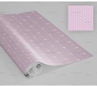 Papier Peint Autocollant Dessin Animé D'Amour Violet 45 * 300Cm Adhesif Pour Meuble Vinyle Papier Peint Autocollant Imperméable Pour Armoires Murs Salon Chambre