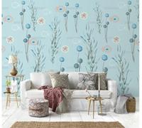 Papier Peint Autocollant Dessin Animé D'Herbe Aquatique Bleue 45 * 300Cm Adhesif Pour Meuble Vinyle Papier Peint Autocollant Imperméable Pour Armoires Murs Salon Chambre