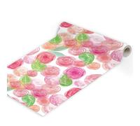 Papier Peint Autocollant Dessin Animé En Couleur De Fleur 45 * 300Cm Adhesif Pour Meuble Vinyle Papier Peint Autocollant Imperméable Pour Armoires Murs Salon Chambre