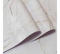 Papier peint autocollant élégant, imperméable et résistant à l'huile, 40 cm x 10 m pour rénovation de cuisine et zones humides (pierre dorée)