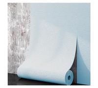 Papier peint autocollant en mousse effet lin moderne et simple pour décoration de maison et rénovation de meubles, doux, anti-collision, facile à installer (bleu)
