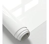 Papier peint autocollant, film vinyle blanc autoadhésif, sticker pour meubles pour mur, armoire, table, étagère, effet pailleté, stickers muraux, décoration murale pour chambre, cuisine, salon 55*100,
