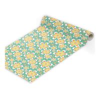 Papier Peint Autocollant Fleurs Dessin Animé Bleu 45 * 300Cm Adhesif Pour Meuble Vinyle Papier Peint Autocollant Imperméable Pour Armoires Murs Salon Chambre