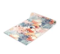 Papier Peint Autocollant Fleurs Jaune Bleu 45 * 300Cm Adhesif Pour Meuble Vinyle Papier Peint Autocollant Imperméable Pour Armoires Murs Salon Chambre