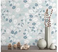 Papier Peint Autocollant Gris Morning Glory 45 * 300Cm Adhesif Pour Meuble Vinyle Papier Peint Autocollant Imperméable Pour Armoires Murs Salon Chambre