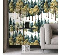 Papier Peint autocollant imperméable en PVC motif forêt chinoise motif 3D décoration pour cuisine salon chambre à coucher vert 45 * 500cm