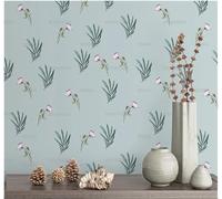 Papier Peint Autocollant Les Feuilles Gloire Du Matin Sont Bleues 45 * 300Cm Adhesif Pour Meuble Vinyle Papier Peint Autocollant Imperméable Pour Armoires Murs Salon Chambre