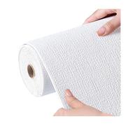 Papier peint autocollant, panneaux muraux étanches de 2,5 mm à poser soi-même, autocollants muraux en PVC, isolation acoustique et thermique pour la décoration de la maison(White,W 50cm x L 5m)