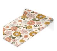 Papier Peint Autocollant Pétales De Fleurs Jaunes De Dessin Animé 45 * 300Cm Adhesif Pour Meuble Vinyle Papier Peint Autocollant Imperméable Pour Armoires Murs Salon Chambre