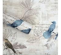 Papier peint autocollant vintage motif oiseaux pour plan de travail, tiroir, commode, étagère, 45 cm x 300 cm